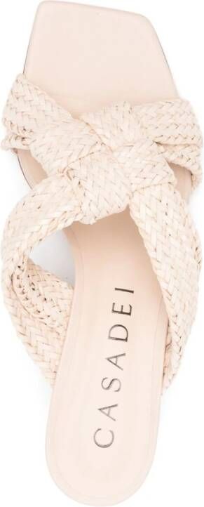 Casadei 50 mm Dama sandalen Beige