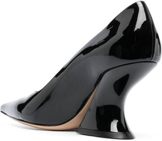 Casadei Bella lakleren pumps Zwart