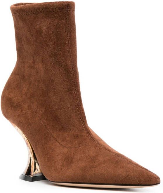 Casadei Elodie enkellaarzen Bruin