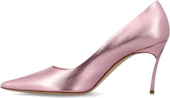 Casadei Flash Goldust pumps met metallic effect Roze