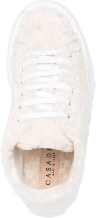 Casadei Fleece sneakers Beige