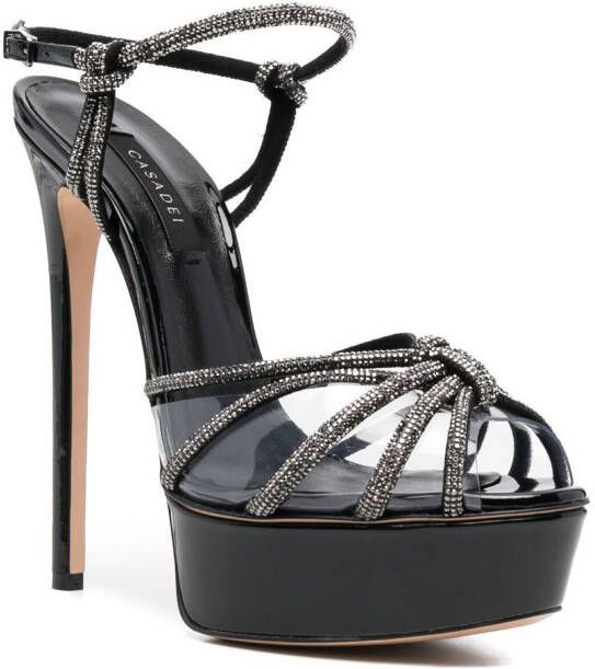 Casadei Flora C+C sandalen Zwart