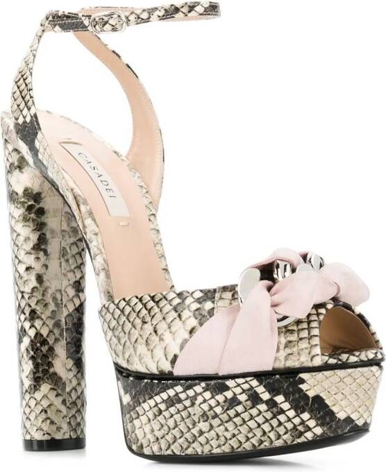 Casadei Flora Hydra sandalen Grijs