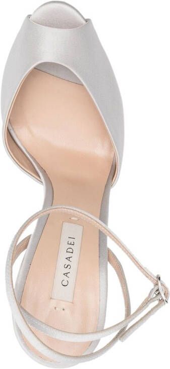 Casadei Flora Tiffany sandalen met plateauzool Grijs