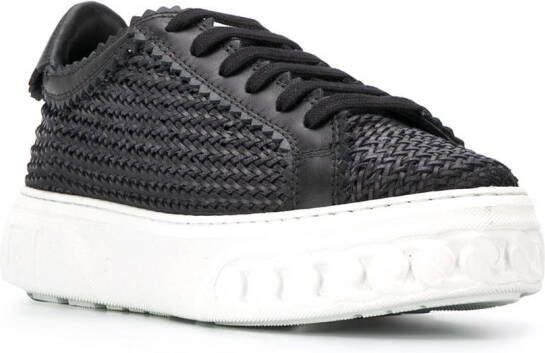 Casadei Geweven sneakers Zwart