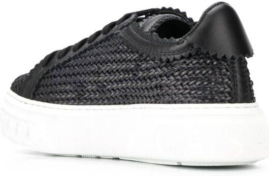 Casadei Geweven sneakers Zwart