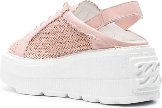 Casadei Hanoi leren slingback sneakers Roze