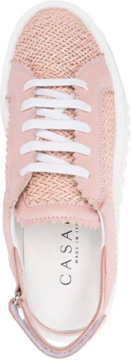 Casadei Hanoi leren slingback sneakers Roze