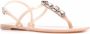 Casadei Jelly sandalen verfraaid met kristallen Beige - Thumbnail 2