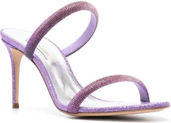 Casadei Julia Hollywood muiltjes met glitter Paars