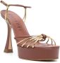 Casadei Julia sandalen met plateauzools Bruin - Thumbnail 2