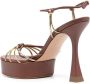 Casadei Julia sandalen met plateauzools Bruin - Thumbnail 3