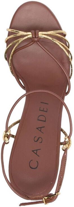 Casadei Julia sandalen met plateauzools Bruin