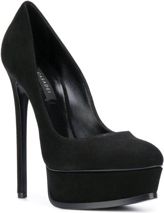 Casadei klassieke plateaupumps Zwart