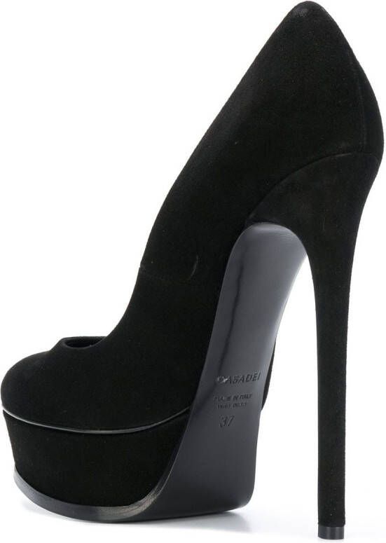 Casadei klassieke plateaupumps Zwart