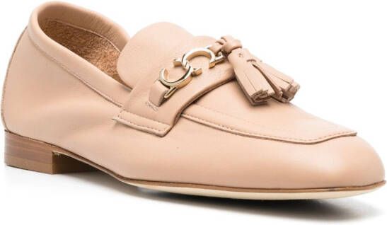 Casadei Leren loafers Beige