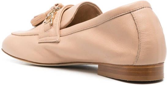 Casadei Leren loafers Beige