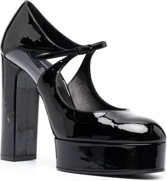 Casadei Leren pumps Zwart