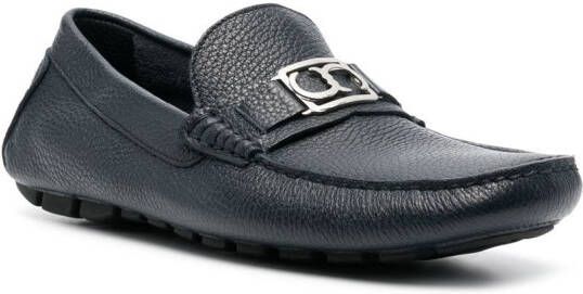 Casadei Loafers met gegranuleerd detail Blauw