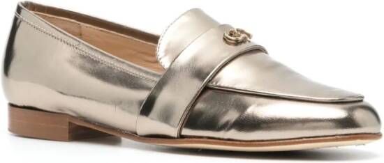 Casadei Metallic loafers Goud
