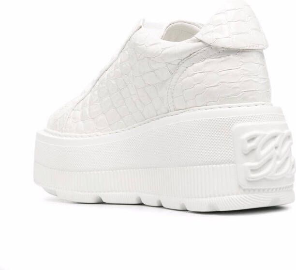 Casadei Nexus Lacroc sneakers met plateauzool Wit