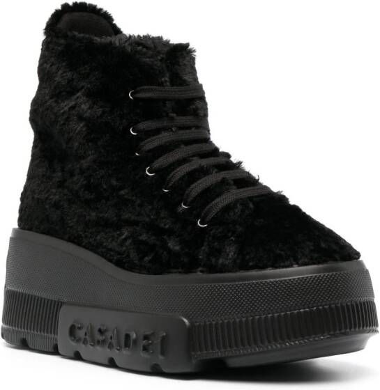 Casadei Nexus sneakers met fleece textuur Zwart