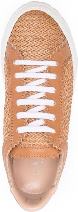 Casadei Off-Road geweven sneakers Beige