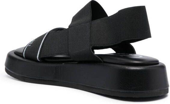 Casadei Gewatteerde sandalen Zwart