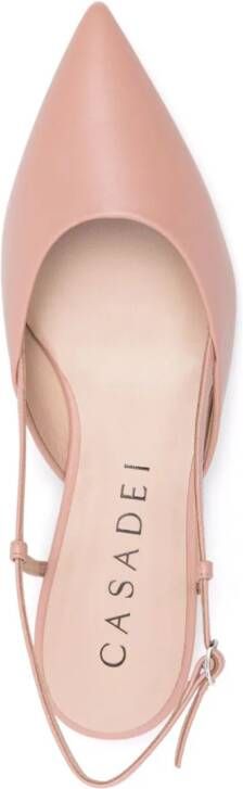 Casadei Slingback ballerina's met puntige neus Roze