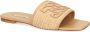 Casadei Portofino slippers van geweven raffia Beige - Thumbnail 2