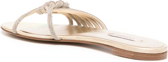 Casadei Sandalen met geknoopt detail Goud