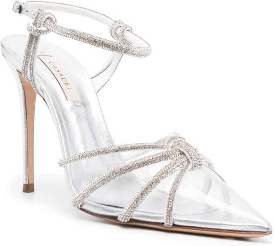 Casadei Sandalen met geknoopt detail Zilver