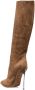 Casadei Suède stiletto laarzen Bruin - Thumbnail 3