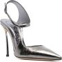 Casadei Super Blade Melody metallic pumps Grijs - Thumbnail 2