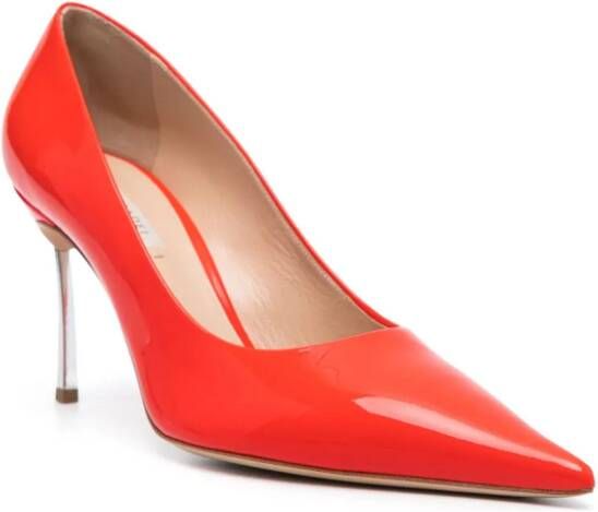 Casadei Superblade Jolly 80mm pumps Oranje