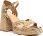 Castañer Sandalen met plateauzool Goud - Thumbnail 2