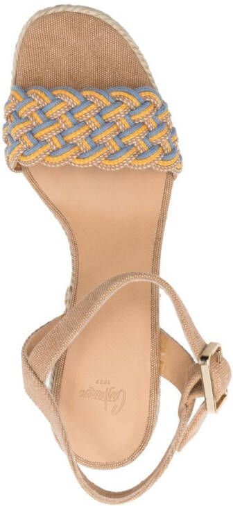 Castañer Anne gevlochten sandalen Beige