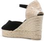 Castañer Bianca 105 espadrilles van raffia Zwart - Thumbnail 3