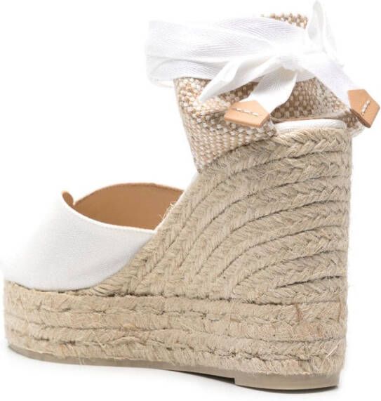 Castañer Bilina espadrilles met sleehak Wit