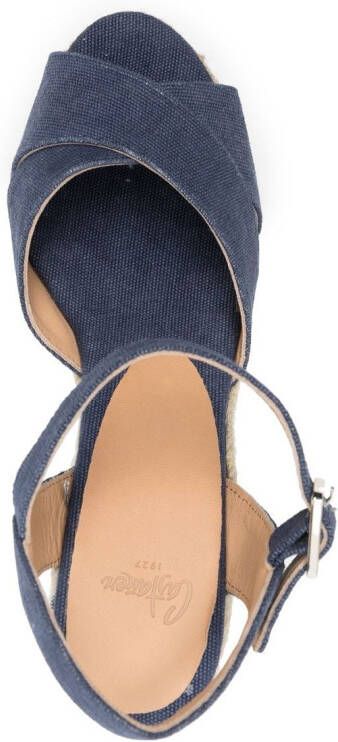 Castañer Blaudell sandalen met sleehak Blauw