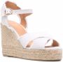 Castañer 110 mm Bromelia espadrilles met sleehak Wit - Thumbnail 2
