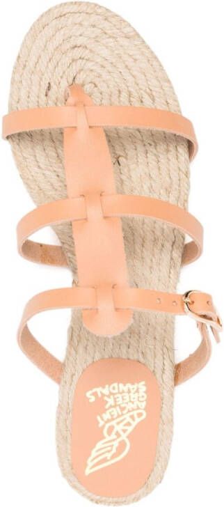 Castañer Sandalen met raffia zool Beige