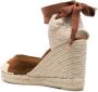 Castañer Cande espadrilles met sleehak Bruin - Thumbnail 3