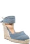 Castañer Carina espadrilles met sleehak Blauw - Thumbnail 2