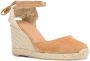 Castañer Carina espadrilles met sleehak Beige - Thumbnail 2