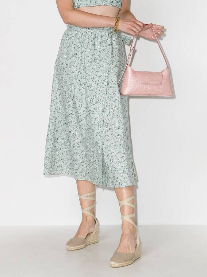 Castañer Carina espadrilles met sleehak Beige