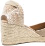 Castañer Carina espadrilles met sleehak Beige - Thumbnail 4