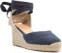 Castañer Carina espadrilles met sleehak Blauw - Thumbnail 2