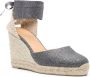 Castañer Carina espadrilles met sleehak Grijs - Thumbnail 2