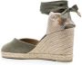 Castañer Carina espadrilles met sleehak Groen - Thumbnail 3